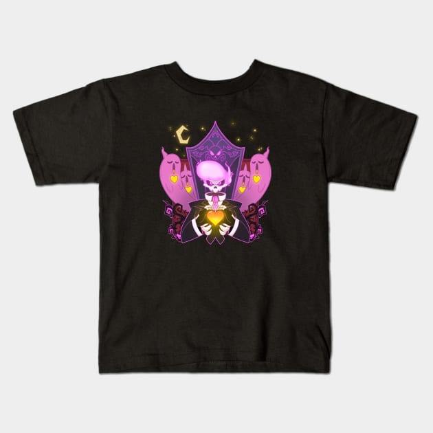 Mystery Skulls Ghost Kids T-Shirt by LovelyKouga